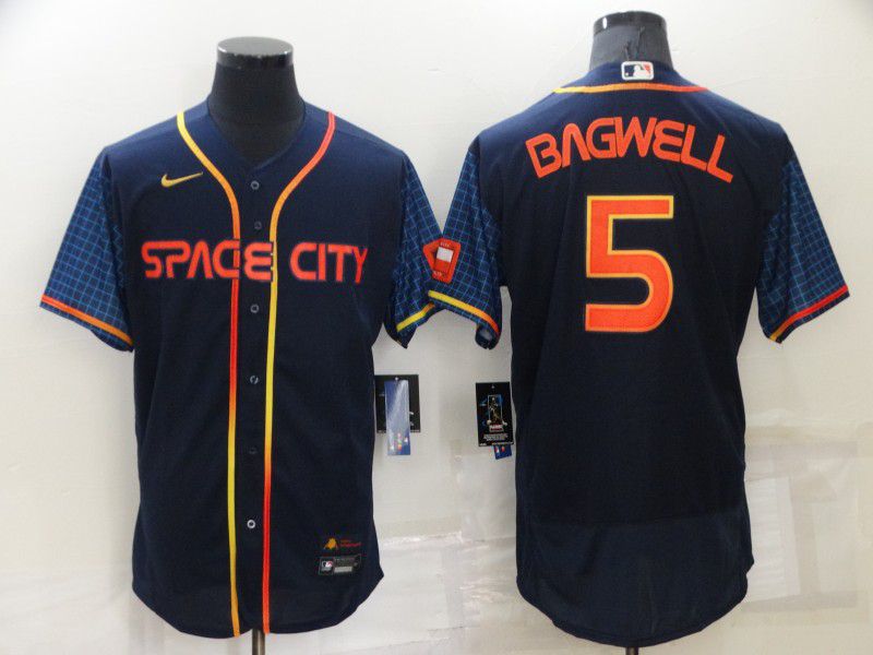 Men Houston Astros #5 Bagnell Blue City Edition Elite Nike 2022 MLB Jersey->houston astros->MLB Jersey